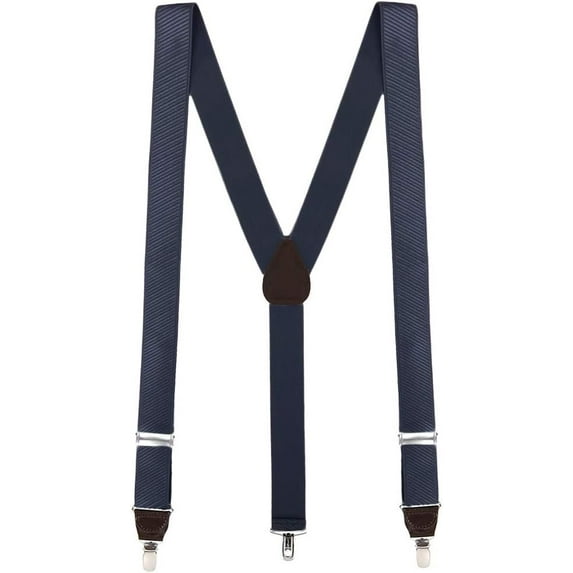 SuspenderStore French Satin Twill Suspenders - Clip - 6 Colors & 2 Sizes