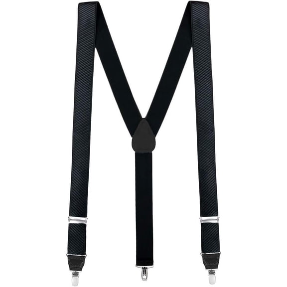 SuspenderStore French Satin Twill Suspenders - Clip - 6 Colors & 2 Sizes