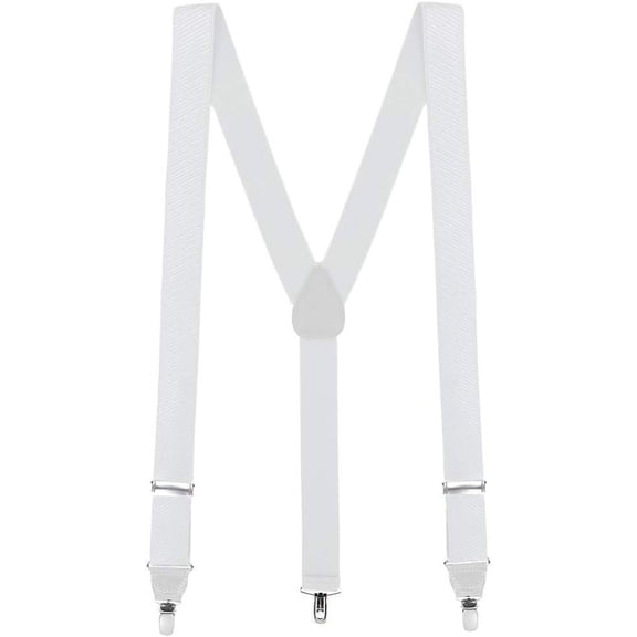 SuspenderStore French Satin Twill Suspenders - Clip - 6 Colors & 2 Sizes