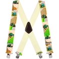 thumbnail image 1 of SuspenderStore Green Tractors Suspenders - 2-Inch Wide Elastic - Clip - 3 Sizes, 1 of 4