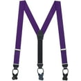 thumbnail image 1 of SuspenderStore Grosgrain Solid Color Suspenders -1.38-Inch Wide - Button - 2 Sizes, Array Of Beautiful Colors, 1 of 4
