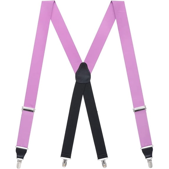 SuspenderStore Grosgrain Solid Color Suspenders - Drop Clip Attachment - 2 Sizes, Array Of Beautiful Colors