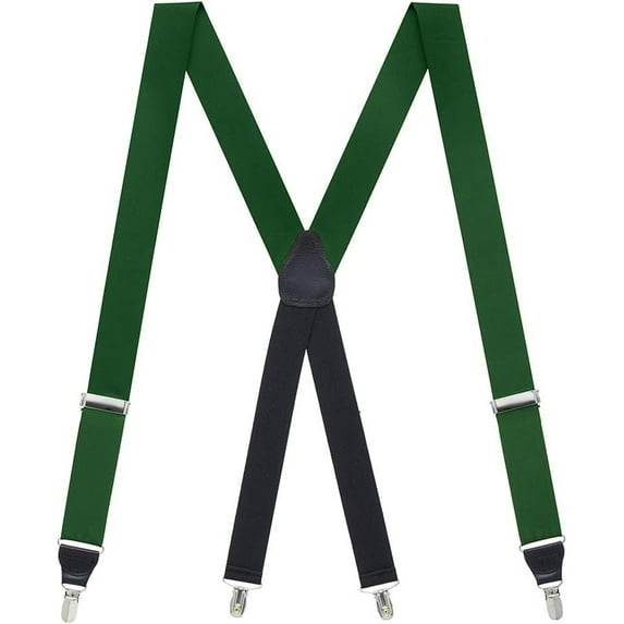 SuspenderStore Grosgrain Solid Color Suspenders - Drop Clip Attachment - 2 Sizes, Array Of Beautiful Colors
