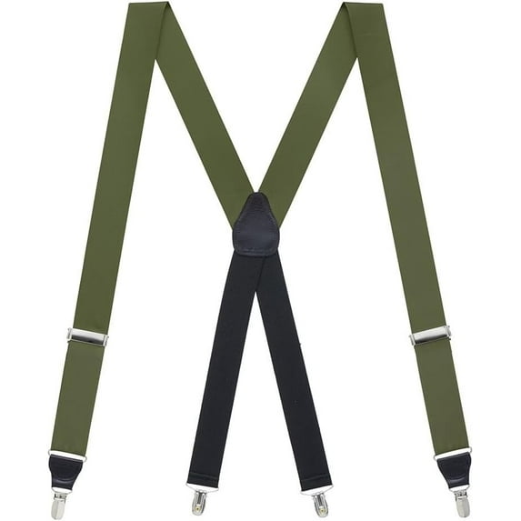 SuspenderStore Grosgrain Solid Color Suspenders - Drop Clip Attachment - 2 Sizes, Array Of Beautiful Colors