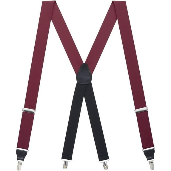 SuspenderStore Grosgrain Solid Color Suspenders - Drop Clip Attachment - 2 Sizes, Array Of Beautiful Colors
