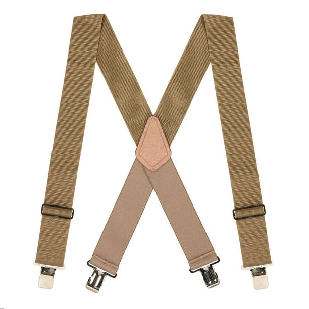SuspenderStore Heavy Duty NoStretch Work Suspenders Clip 4 Colors