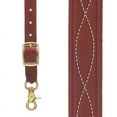 thumbnail image 1 of SuspenderStore Handcrafted Chain Stitch Leather Suspenders - 1.5-In Wide - Trigger Snap, 1 of 6