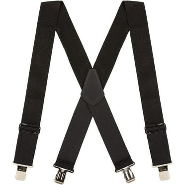 SuspenderStore Heavy Duty No-Stretch Work Suspenders -Clip- 4 Colors & Sizes, Includes Big&Tall