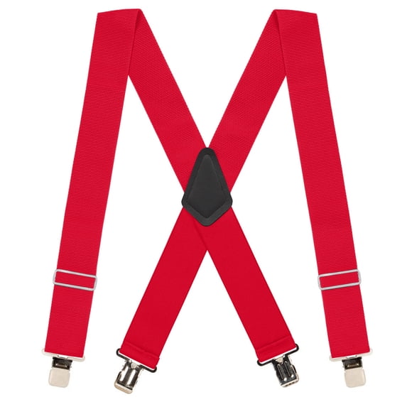 Suspender Store Heavy Duty Non-Stretch Work Suspenders - Gator Clip - 4 Colors & 4 Sizes Including Big & Tall