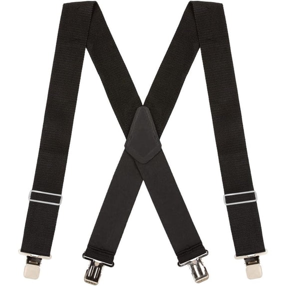 Suspender Store Heavy Duty Non-Stretch Work Suspenders - Gator Clip - 4 Colors & 4 Sizes Including Big & Tall