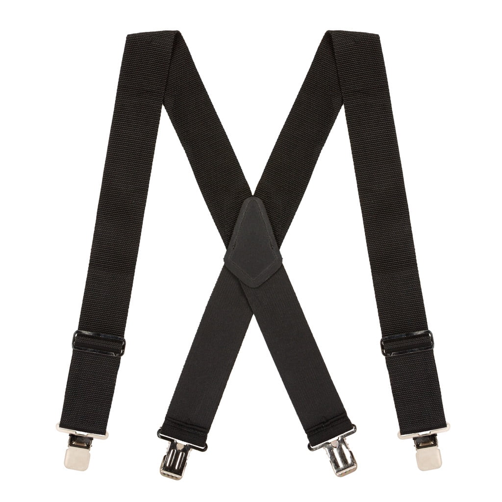 SuspenderStore Heavy Duty NoStretch Work Suspenders Clip 4 Colors