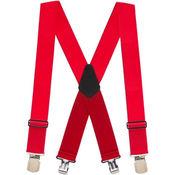 SuspenderStore Heavy Duty Work Suspenders - 2-Inch Wide Straps - Pin Clips - 4 Colors & 4 Sizes Including Big & Tall