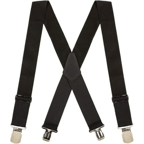 SuspenderStore Heavy Duty Work Suspenders - 2-Inch Wide Straps - Pin Clips - 4 Colors & 4 Sizes Including Big & Tall