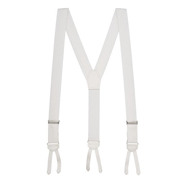 SuspenderStore Jacquard Silk Pin Dot Suspenders - 1.38-Inch Wide ...
