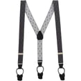 thumbnail image 1 of SuspenderStore Jacquard Woven Diamond Suspenders - 1.38-Inch Wide Elastic - Button - 6 Colors & 2 Sizes, 1 of 4