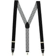 thumbnail image 1 of SuspenderStore Jacquard Woven Diamond Suspenders - 1.38-Inch Wide Elastic - Clip - 6 Colors & 2 Sizes, 1 of 4