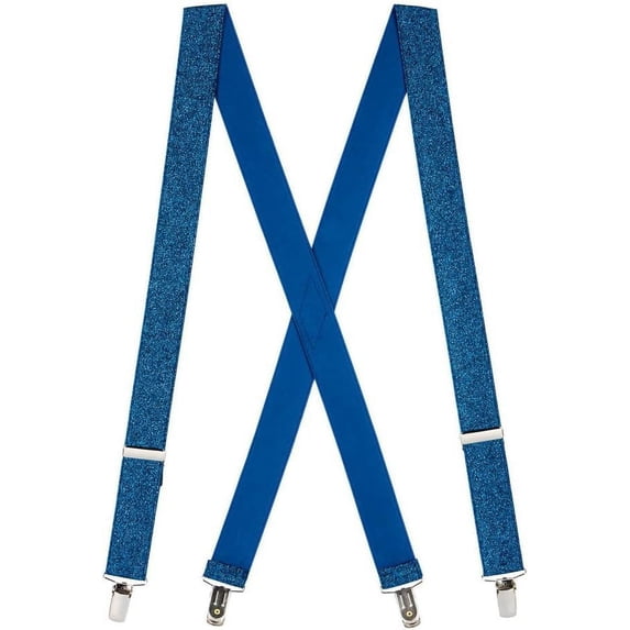 SuspenderStore Kids' Glitter Suspenders - 1-Inch Wide Elastic - Clip - 7 Colors & 2 Sizes
