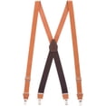 thumbnail image 1 of Suspender Store Plain Leather Suspenders - 1-Inch Wide Straps - Clip - 3 Colors & 3 Sizes, 1 of 4