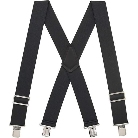 SuspenderStore Logger Suspenders - Low Stretch, Gator Clip - 5 Colors & 4 Sizes Includes Big & Tall