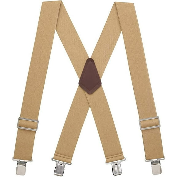 SuspenderStore Logger Suspenders - Low Stretch, Gator Clip - 5 Colors & 4 Sizes Includes Big & Tall