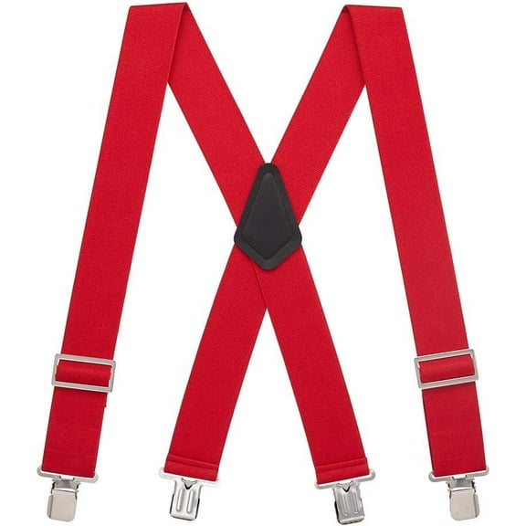 SuspenderStore Logger Suspenders - Low Stretch, Gator Clip - 5 Colors & 4 Sizes Includes Big & Tall