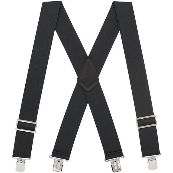 SuspenderStore Logger Suspenders - Low Stretch, Pin Clip - 5 Colors & 4 Sizes Includes Big & Tall