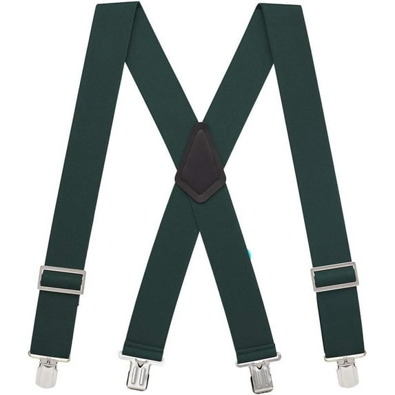 SuspenderStore Logger Suspenders - Low Stretch, Pin Clip - 5 Colors & 4 Sizes Includes Big & Tall