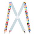 thumbnail image 1 of SuspenderStore Nautical Flag Suspenders- 1.5-Inch Wide Elastic - Clip - 3 Sizes, 1 of 4