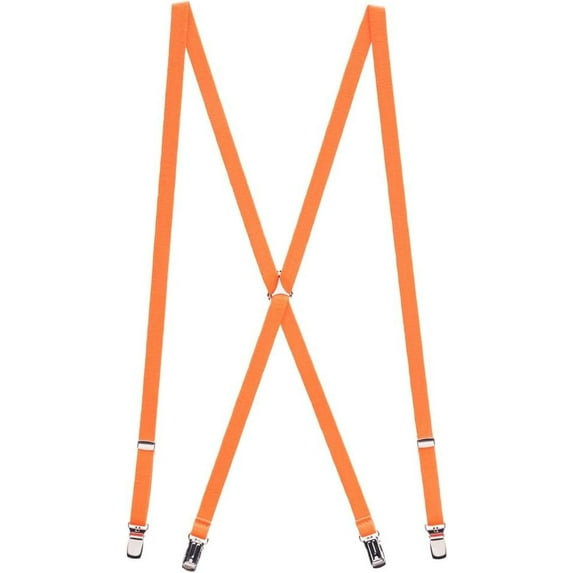 SuspenderStore Neon Skinny Novelty Suspenders, Clip (3 Sizes, 7 Colors)