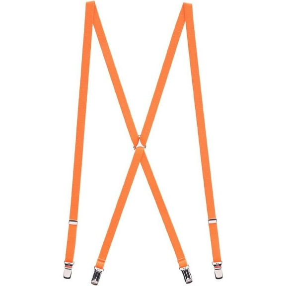 SuspenderStore Neon Skinny Novelty Suspenders, Clip (3 Sizes, 7 Colors)