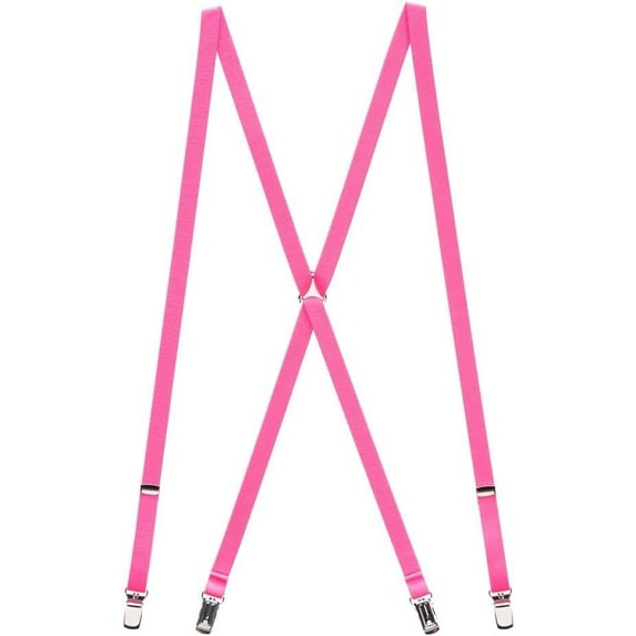 SuspenderStore Neon Skinny Novelty Suspenders, Clip (3 Sizes, 7 Colors)