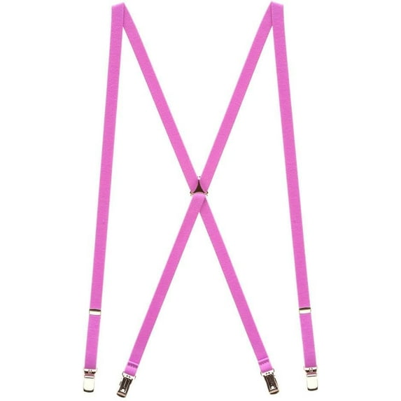 SuspenderStore Neon Skinny Novelty Suspenders, Clip (3 Sizes, 7 Colors)