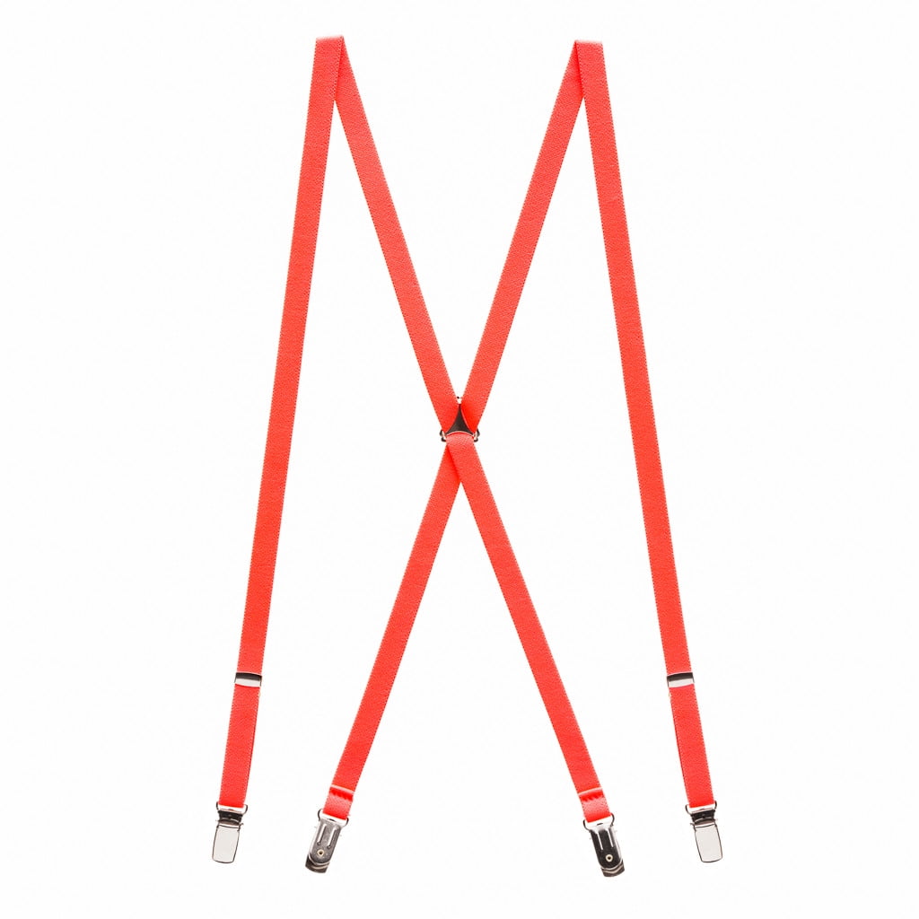SuspenderStore Neon Skinny Novelty Suspenders, Clip (3 Sizes, 7 Colors