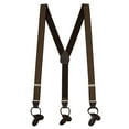 thumbnail image 1 of Suspender Store Pinstripe Pattern Suspenders - 1.25-Inch Wide Elastic - Y-Back - Button - 4 Colors, 1 of 4