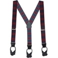 thumbnail image 1 of SuspenderStore Plaid Dressy Button-End Suspenders - 5 Colors, 3 Sizes, 1 of 4