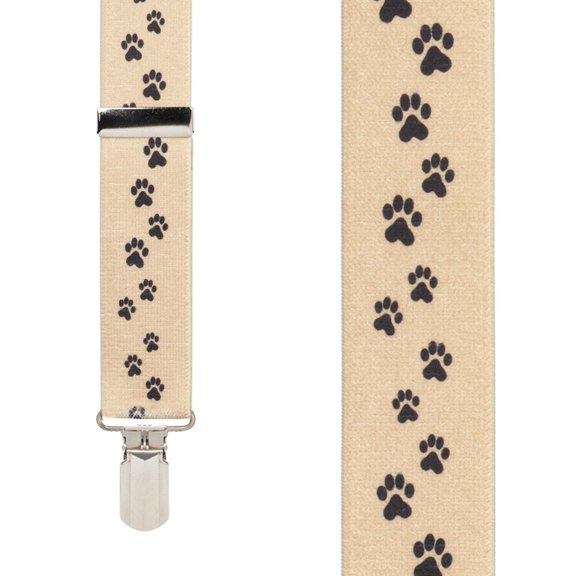 SuspenderStore Puppy Toes 1.5-Inch Small Pin Clip Suspenders - 4 Sizes