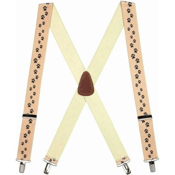 SuspenderStore Puppy Toes Suspenders - Clip - 3 Sizes