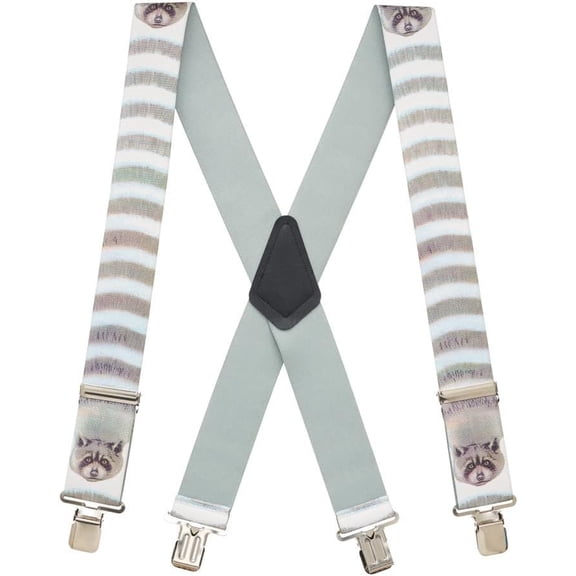 SuspenderStore Raccoon Suspenders - Clip - 3 Sizes