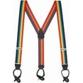 thumbnail image 1 of SuspenderStore Rainbow Striped Suspenders - 1.5 Inch Wide, Button, 1 of 4