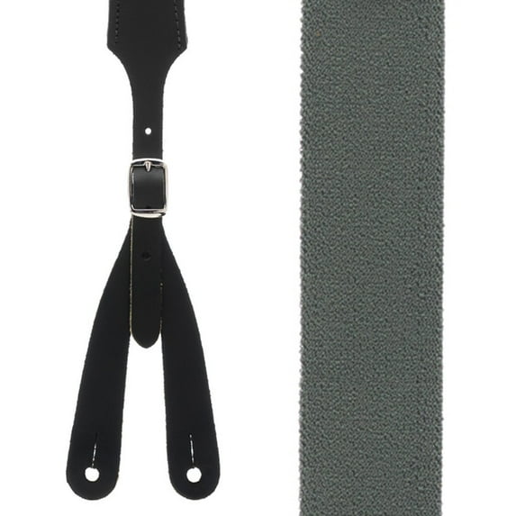 SuspenderStore Rugged Comfort Low-Stretch Suspenders - Button - 5 Colors & 5 Sizes Including Big & Tall