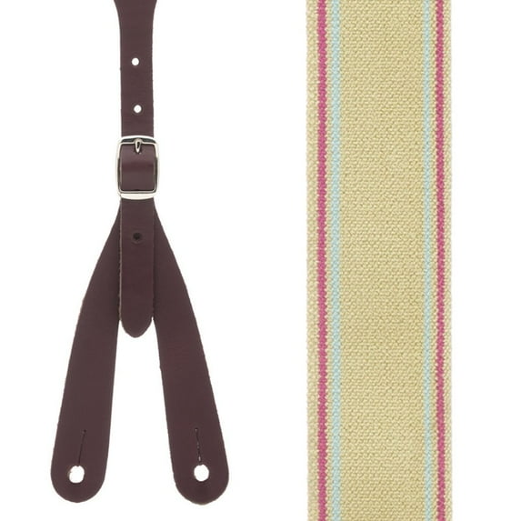 Rugged Comfort Suspenders - Button SAGE