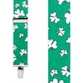 thumbnail image 1 of SuspenderStore Shamrock Suspenders - Clip - 3 Sizes, 1 of 4