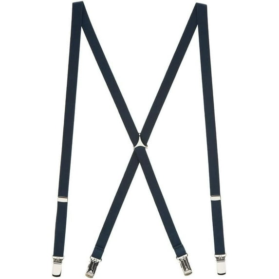 SuspenderStore Skinny Matte Satin Suspenders - 3/4-Inch Wide Elastic - Clip - 9 Colors & 2 Sizes