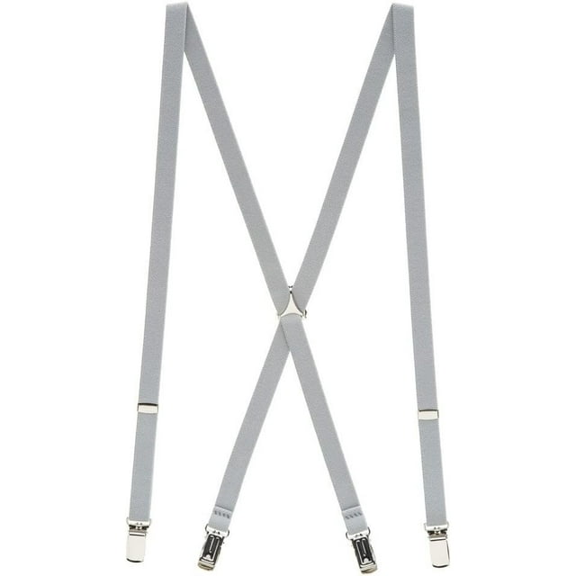 SuspenderStore Skinny Suspenders - 1/2-Inch Wide Elastic - Clip - Many Colors & 2 Sizes!