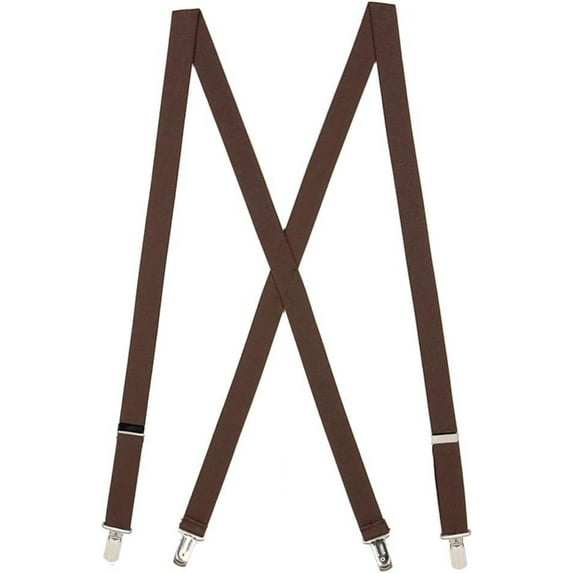 SuspenderStore Solid 1-Inch Elastic Suspenders - Small Pin Clip - Many Colors & 3 Sizes