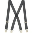 thumbnail image 1 of SuspenderStore Solid Color Suspenders -1.5-Inch Wide Elastic - Gator Clip - 4 Sizes, Includes Big & Tall, 1 of 4