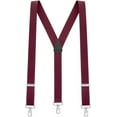 thumbnail image 1 of SuspenderStore Solid Color Suspenders -1.5-Inch Wide Elastic - Trigger Snap - 4 Sizes, Includes Big & Tall, 1 of 4