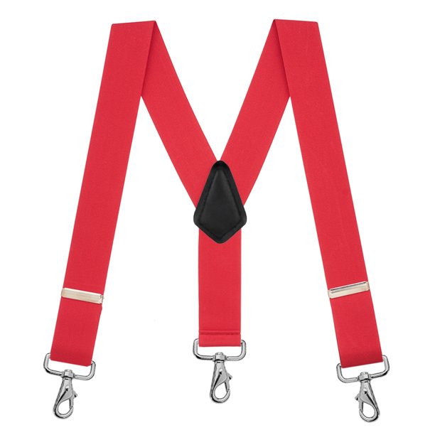 SuspenderStore Solid Color Suspenders 2Inch Wide Elastic TRIGGER