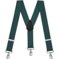 thumbnail image 1 of Suspender Store 2 Inch Wide Trigger Snap Suspenders - HUNTER 54" for 6'1" to 6'5" tall, 1 of 4