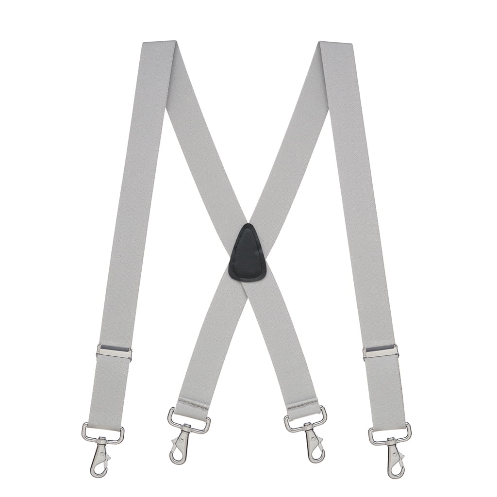 SuspenderStore Solid Color XBack Suspenders 1.5Inch Wide Elastic